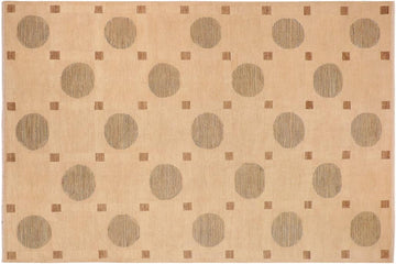 handmade Transitional Kafkaz Chobi Ziegler Tan Green Hand Knotted RECTANGLE 100% WOOL area rug 10 x 14